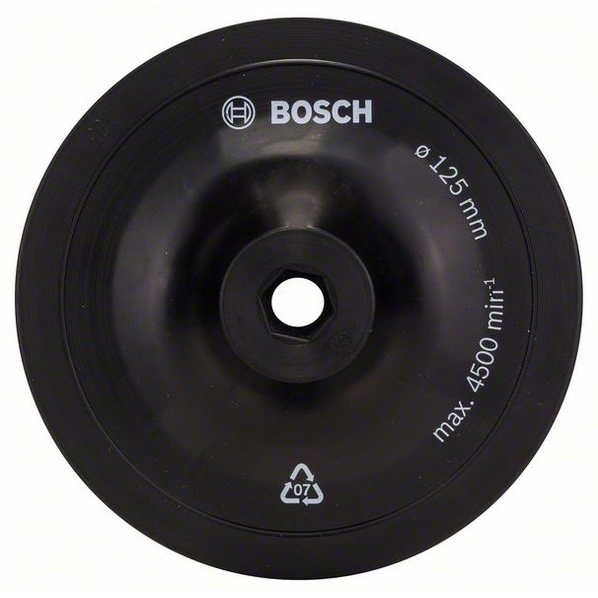 Bosch  Schleifteller für Bohrmaschinen 125 mm gespannt Bild 1