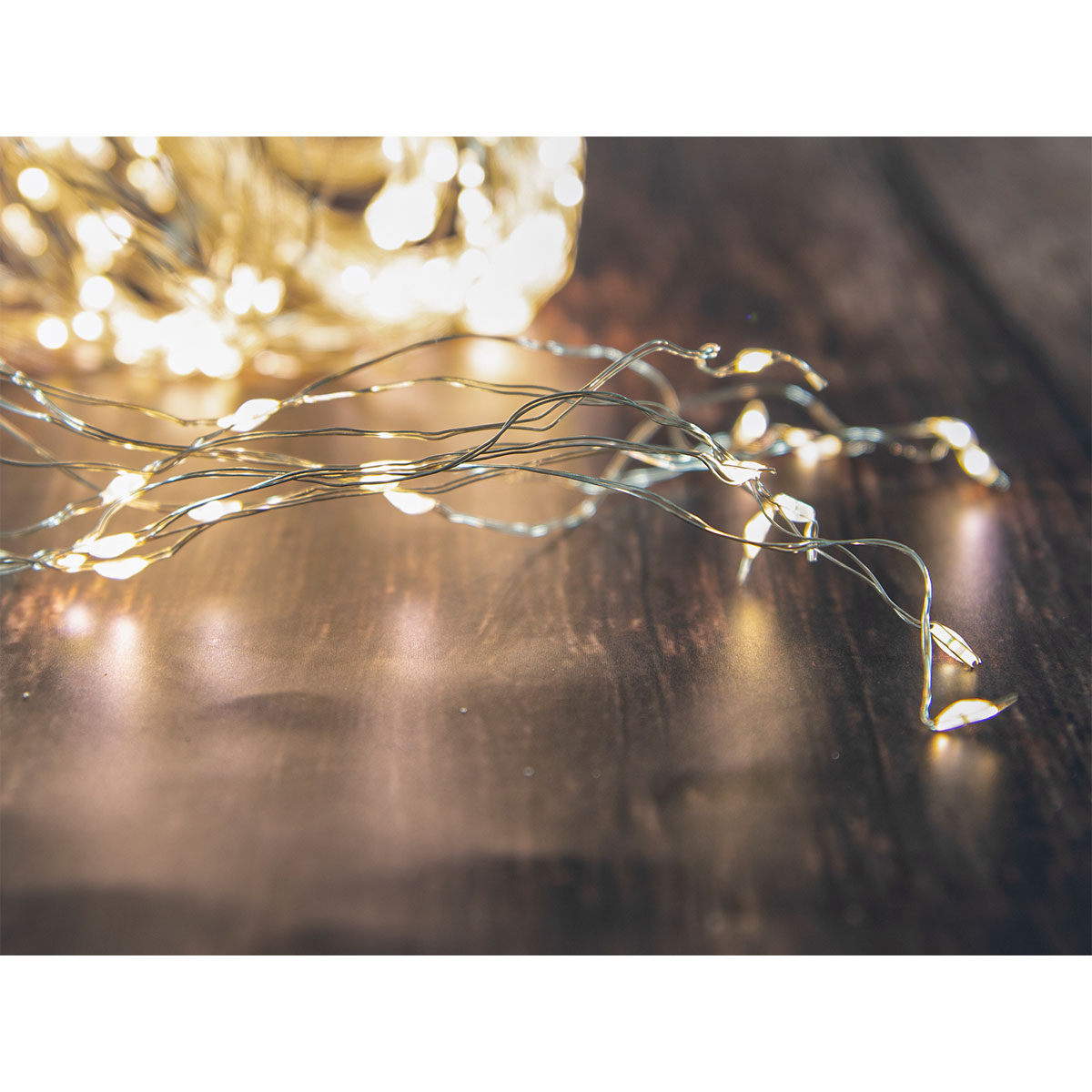 Drahtbeleuchtung 8 x 5 LEDs warmweiß Bild 2