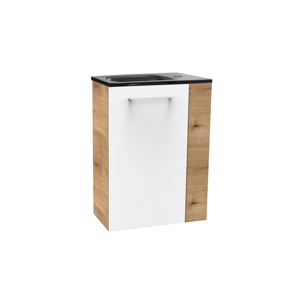 Fackelmann  Gäste-WC Glasbecken SBC 450 x 97 x 250 mm Grau links wie rechts verwendbar Bild 10