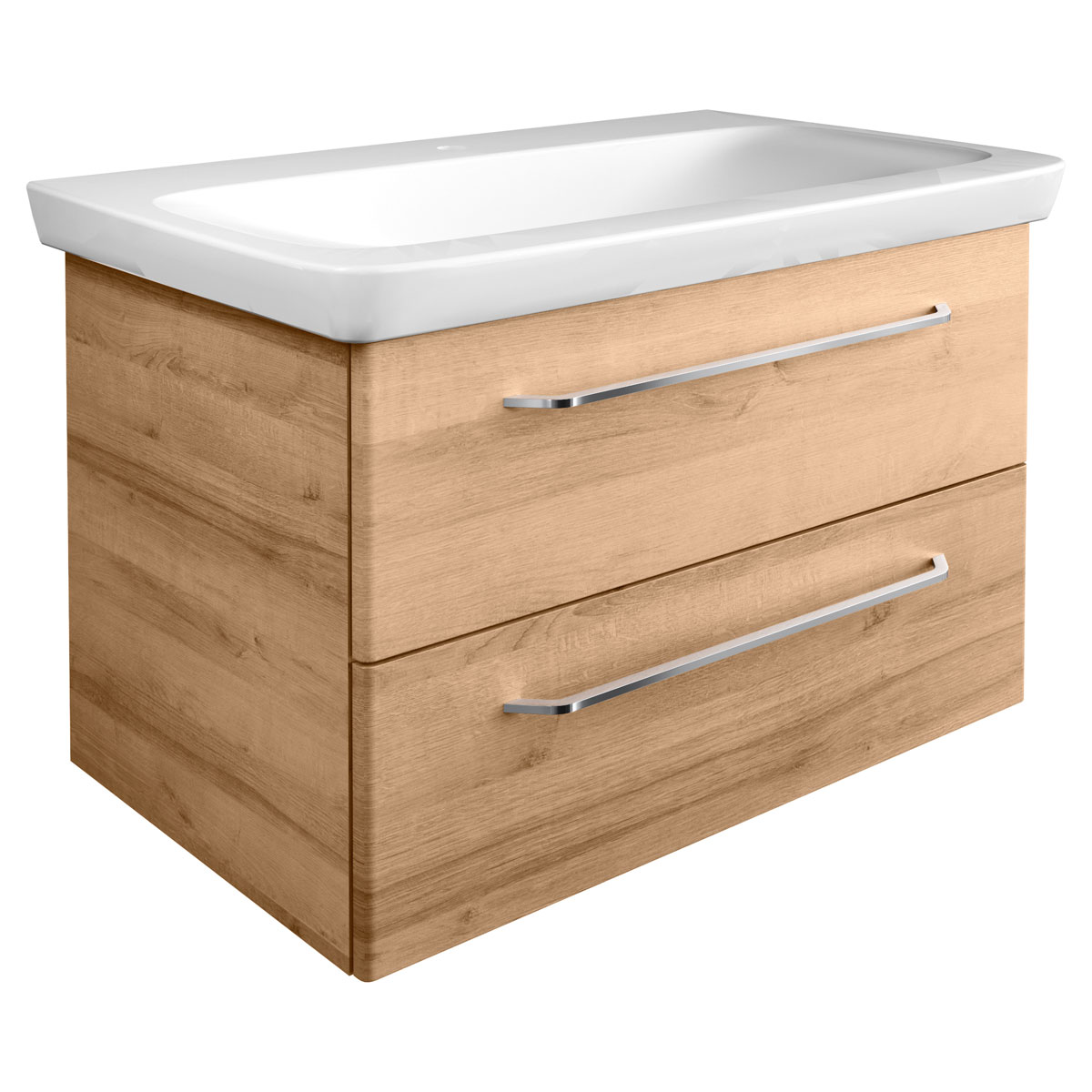 Fackelmann Waschtischunterschrank Milano 80 x 49,5 x 48 cm Ast-Eiche