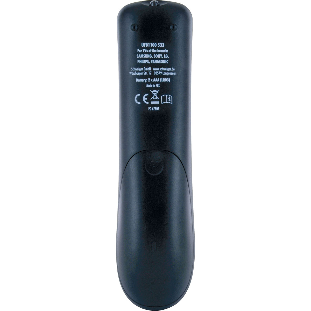 Schwaiger  Universalfernbedienung Comfort Plus 2in1 schwarz Bild 5