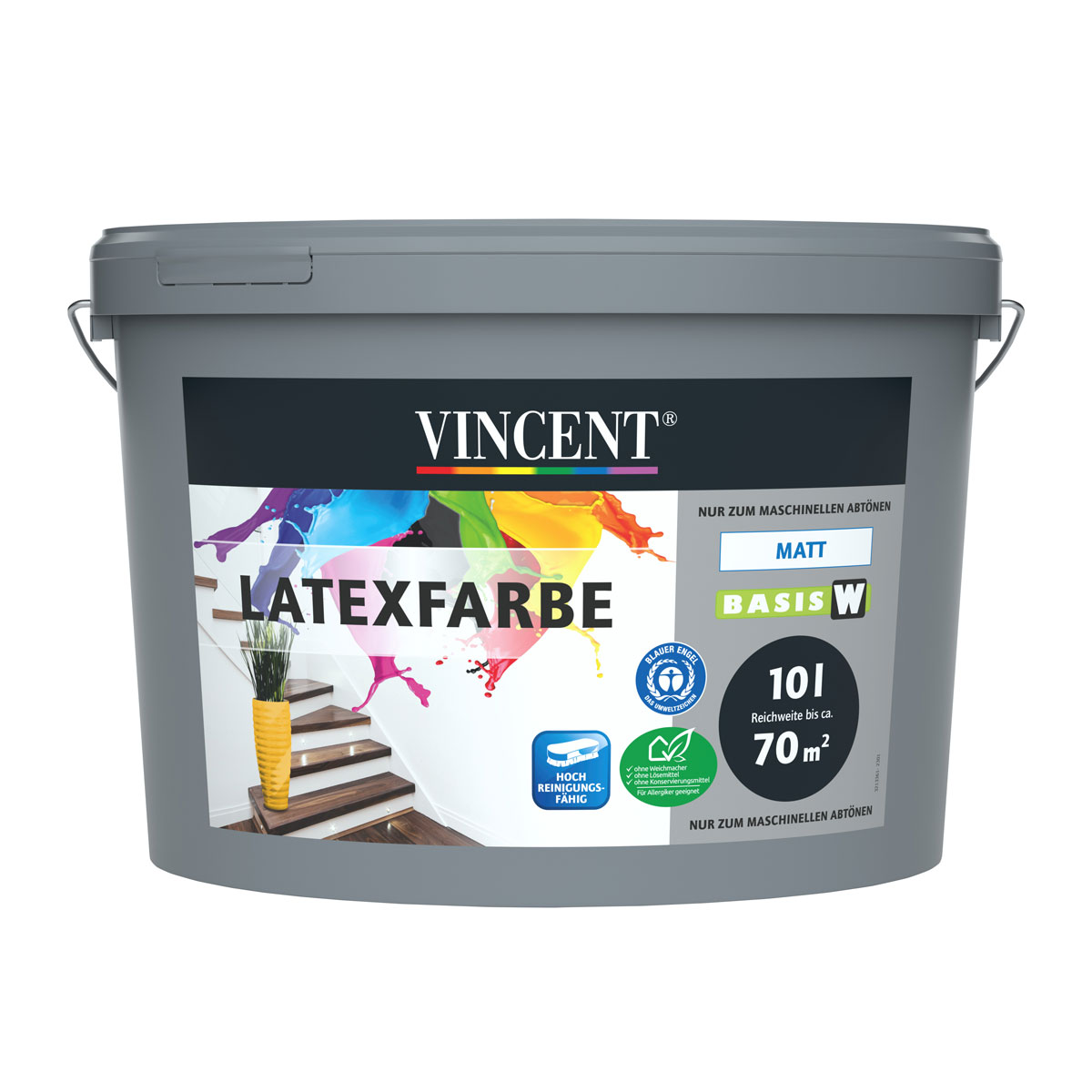 Vincent  Wandfarbe Latexfarbe Mix It matt 10 L
