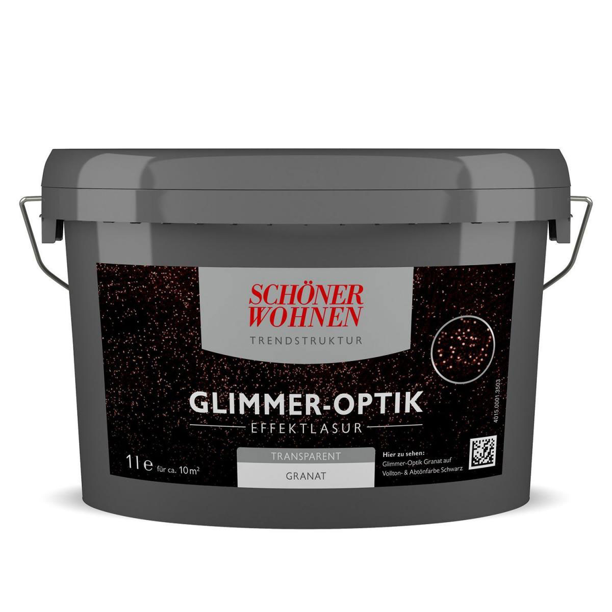 Schöner Wohnen Farbe Effektlasur Glimmer-Optik 1 L Granat Schöner Wohnen Farbe Effektlasur Glimmer-Optik 1 L Granat