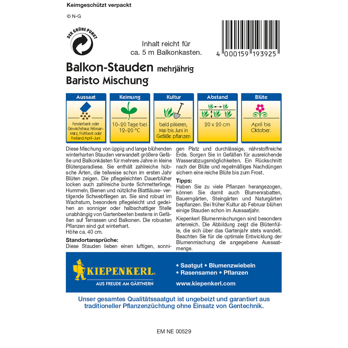 Kiepenkerl Balkon-Stauden-Mix Baristo Bild 2