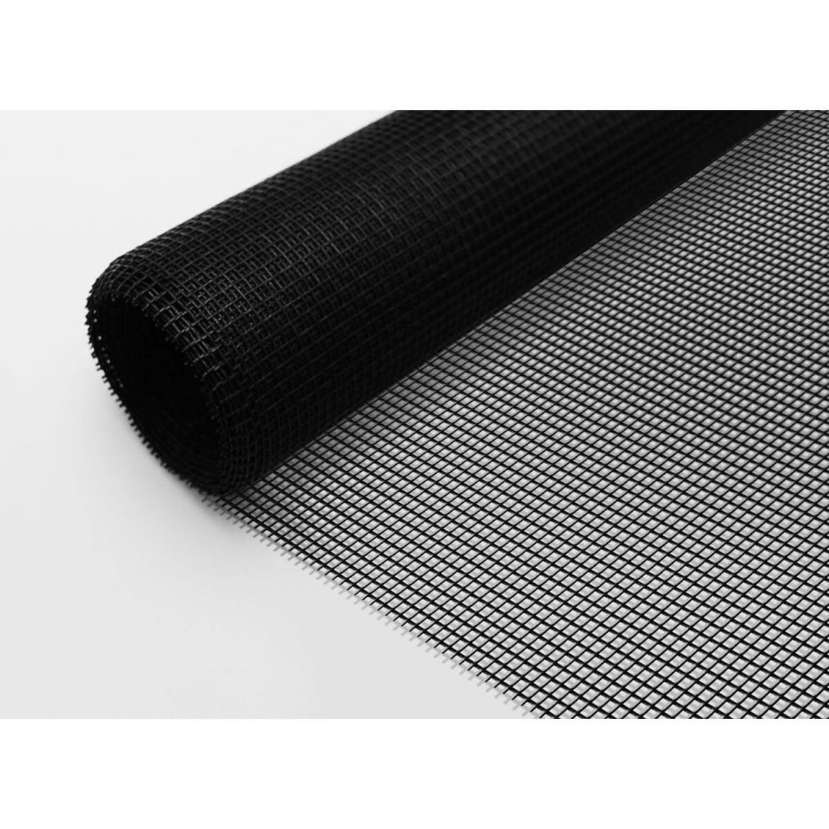 Schellenberg Fliegengitter Fiberglasgewebe Klarsicht 140 x 250 cm anthrazit Bild 1