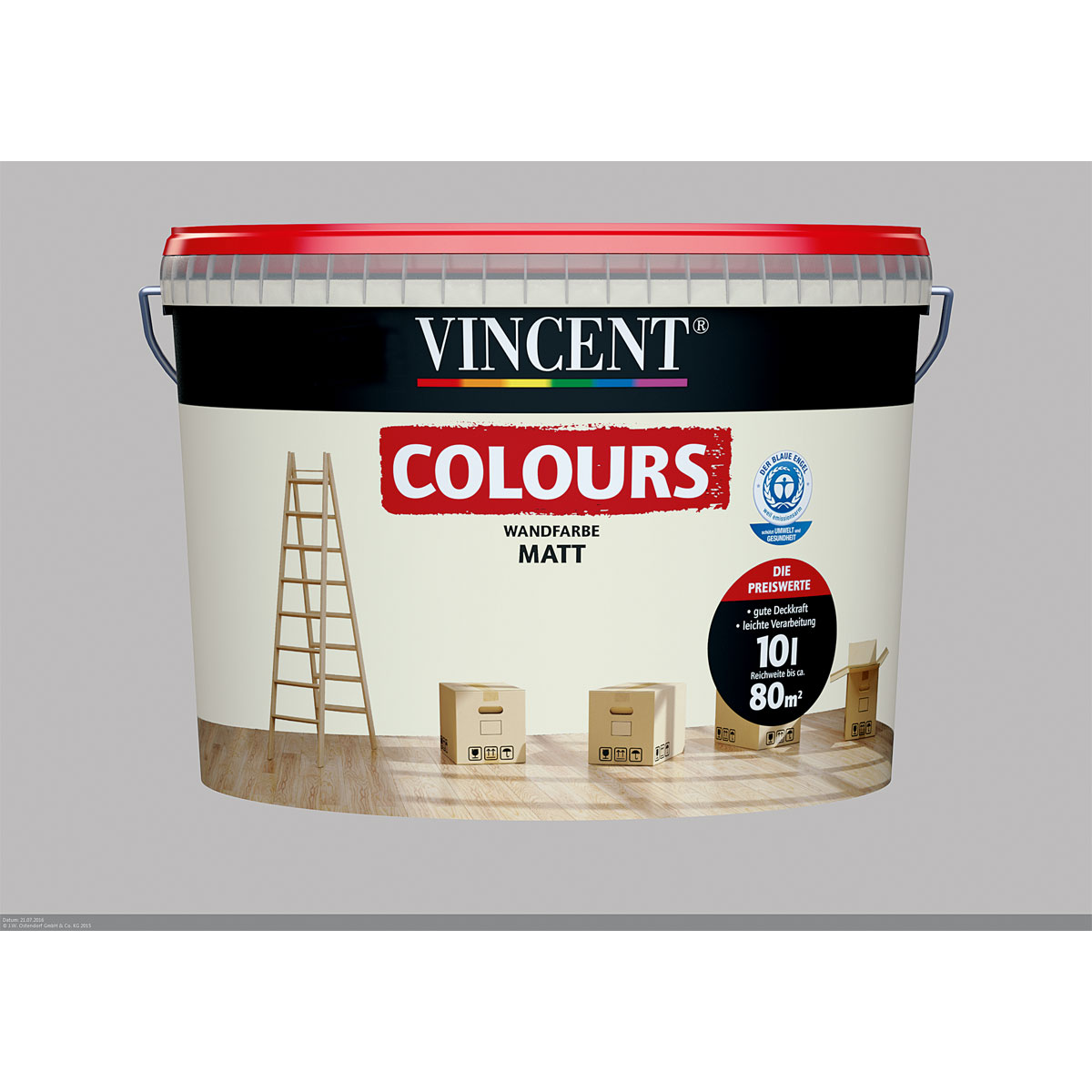 Vincent Wand- und Deckencolor Creamy 10 L