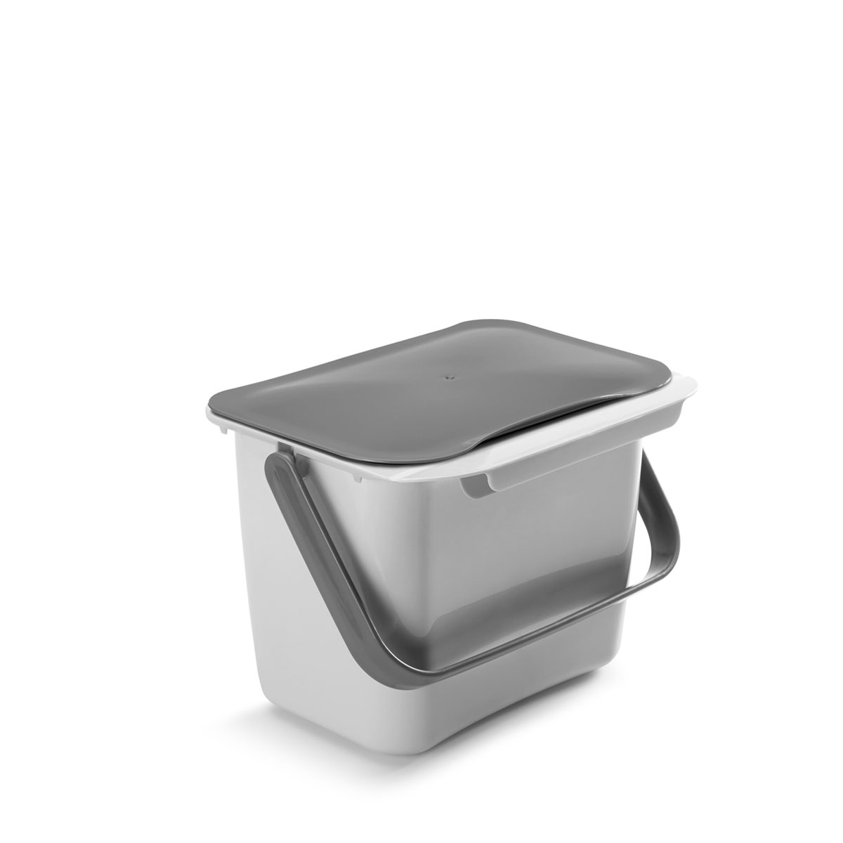 Metaltex Bio-Abfallsammler Bin Tex 19,3 x 24,6 x 19 cm grau Bild 2