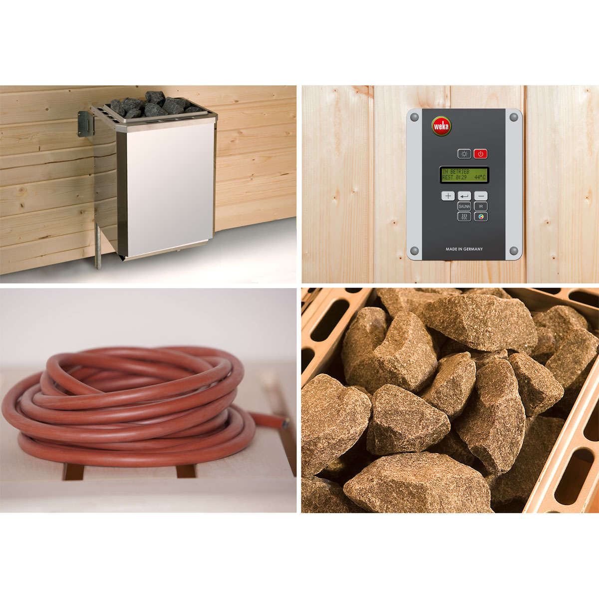 Weka Saunaofenset 8, 9,0 kW, Bio