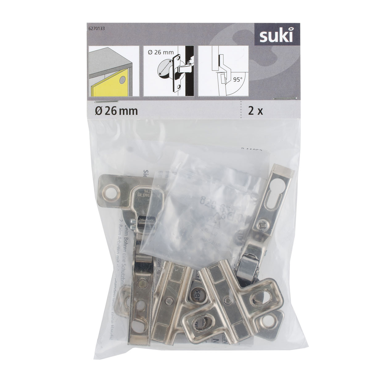 Suki Topfscharnier mit Feder 2 Stück Bild 1