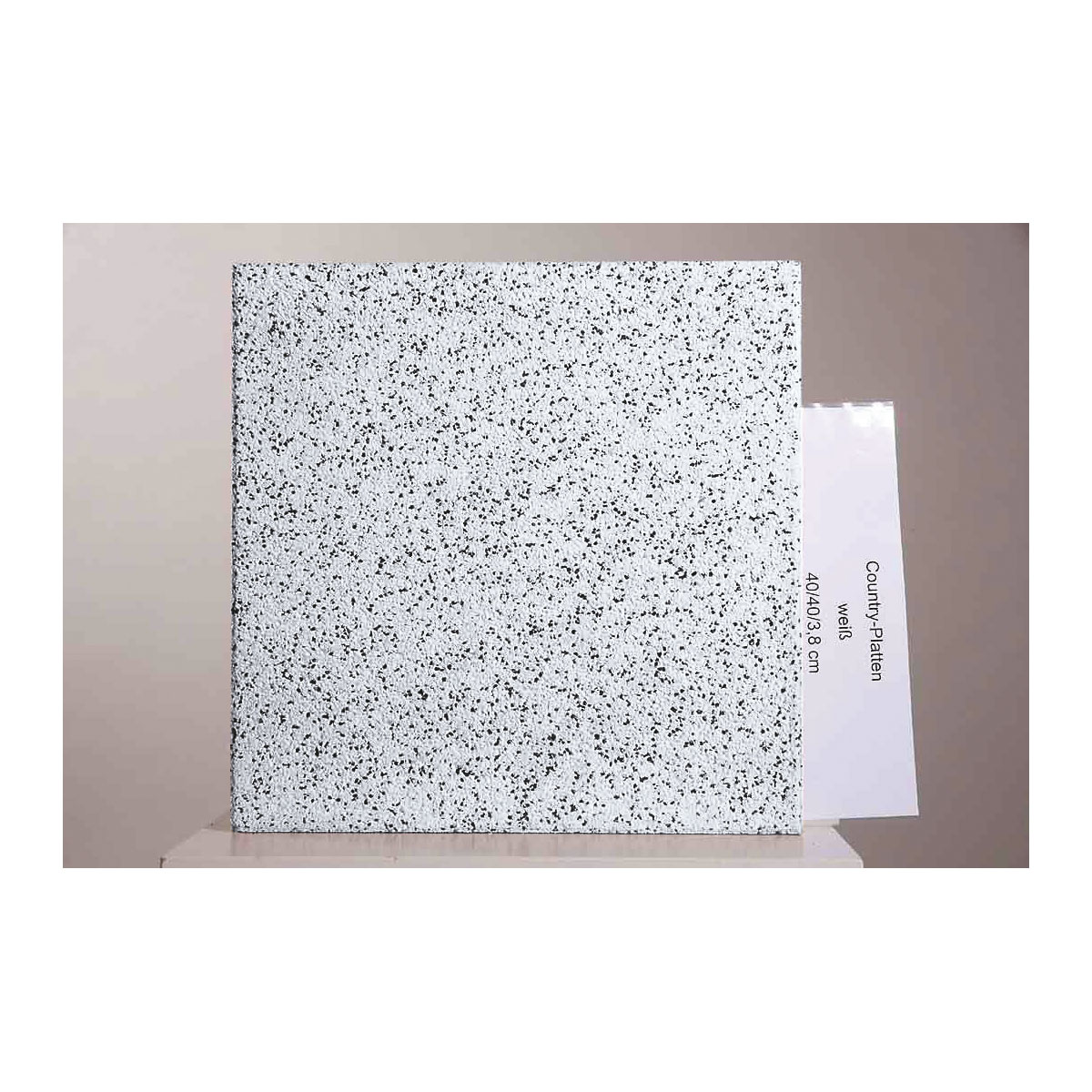 Terrassenplatte Country weiß 40 x 40 x 3,8 cm Bild 2