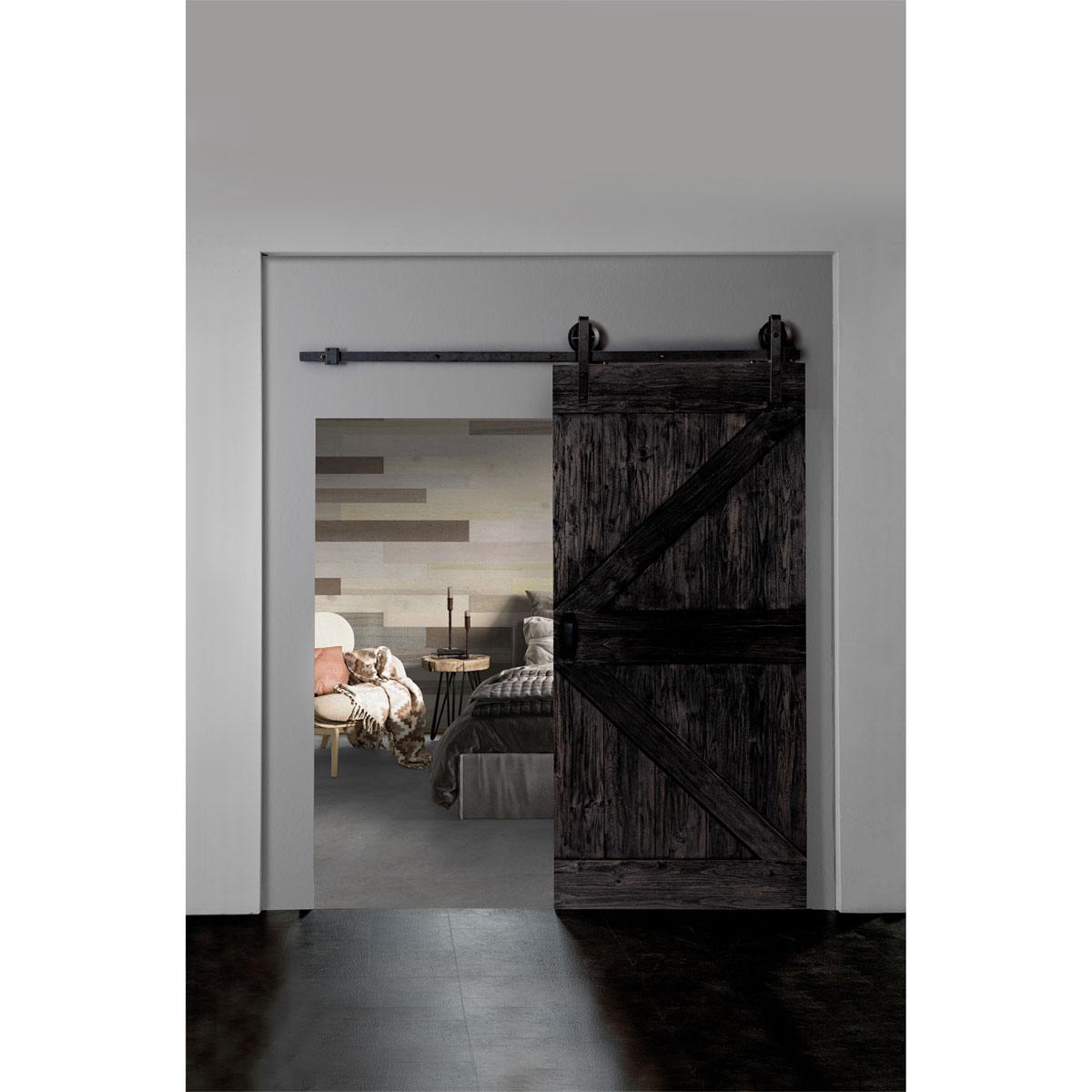 Indo  Barndoor Charred 2.150 x 1.000 mm handgefertigt