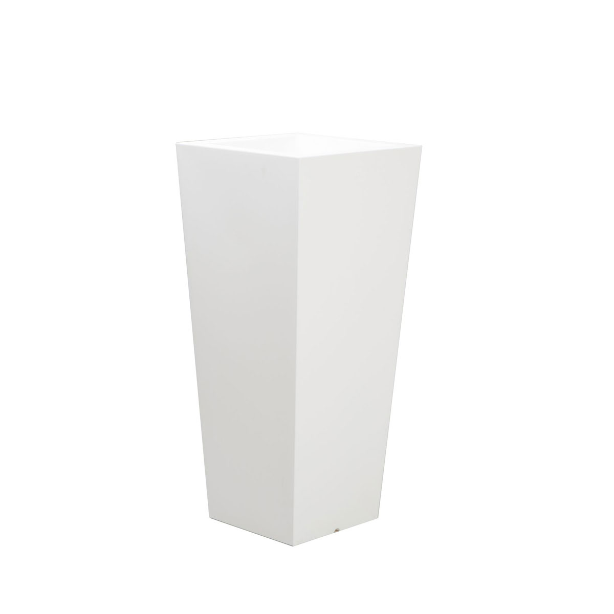 NewGarden LED-Blumentopf Melisa 40 Ø40 cm weiß