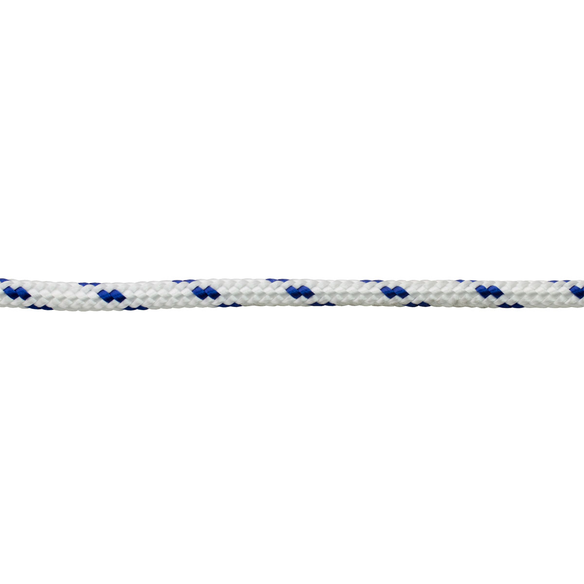 Suki Seil geflochten PES mit Kern 12 mm weiß-blau