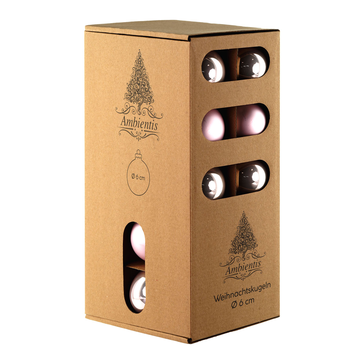 Ambientis Glaskugeln 6 cm rosa Mix Bild 3