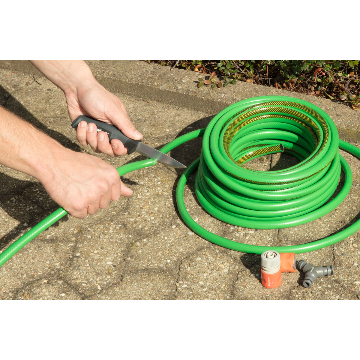 Wolfcraft  Outdoormesser mit glatter Klinge und Köcher Bild 4