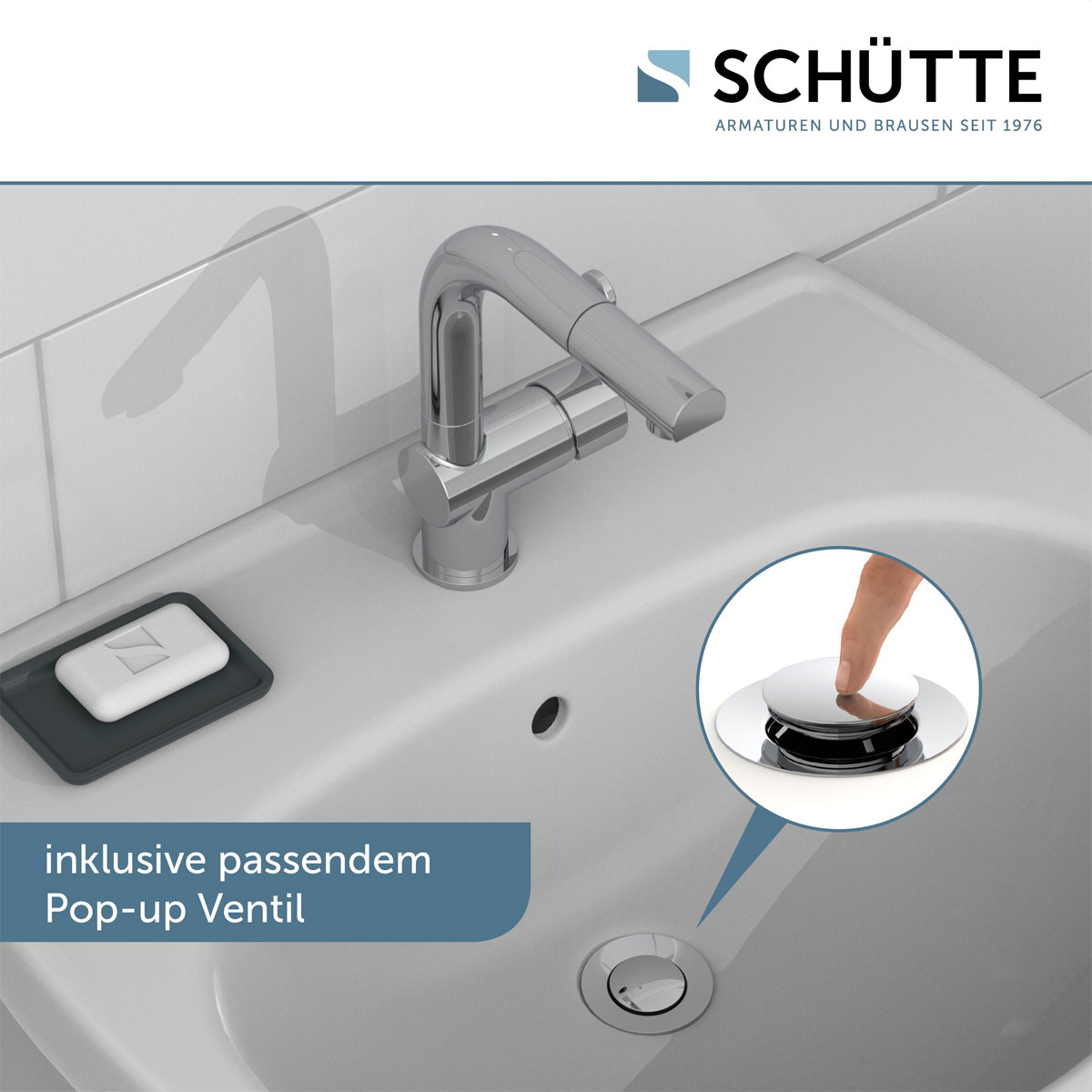 Schütte  Waschtischarmatur „London“ chrom  Bild 8