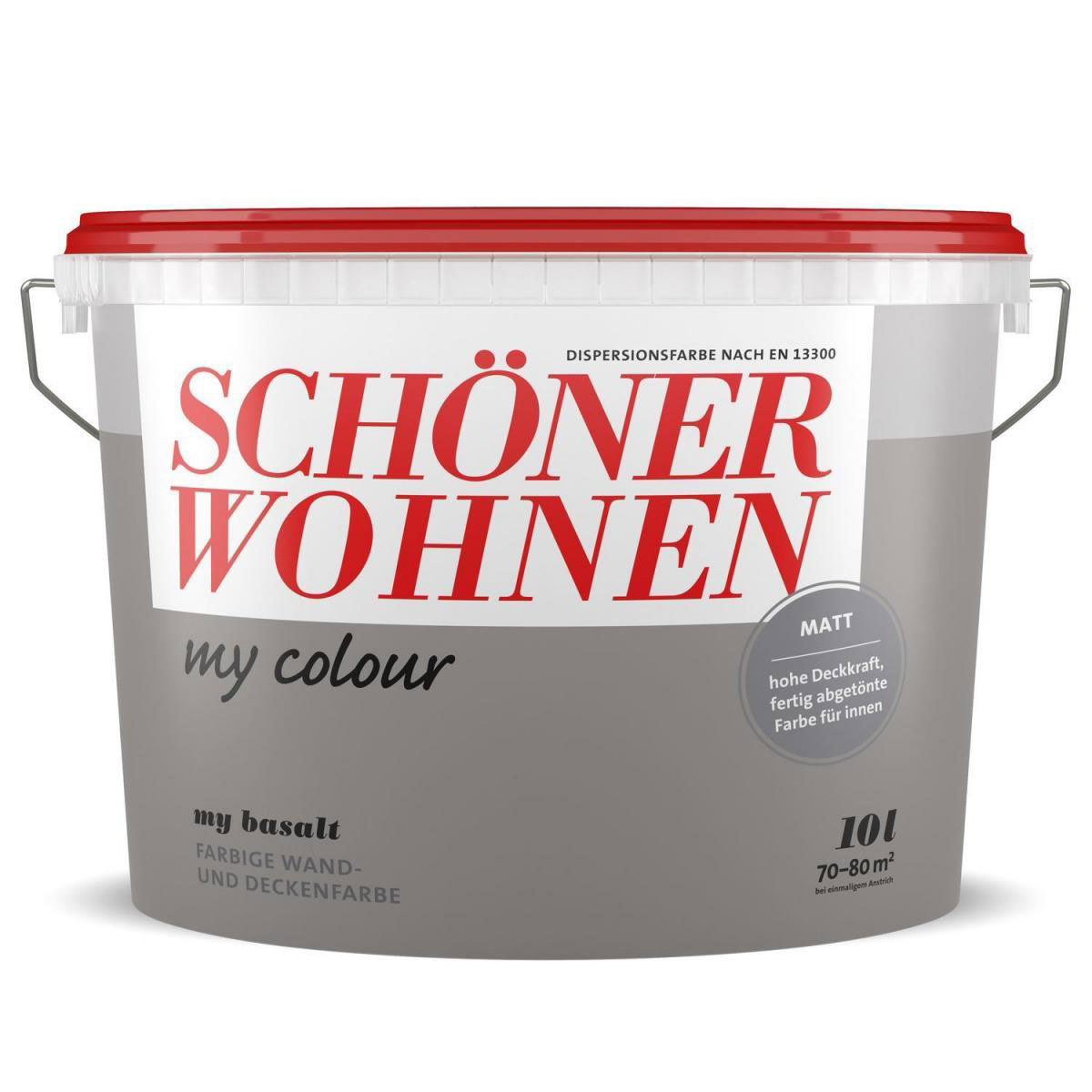 Schöner Wohnen Farbe Wandfarbe my colour matt basalt 10 L