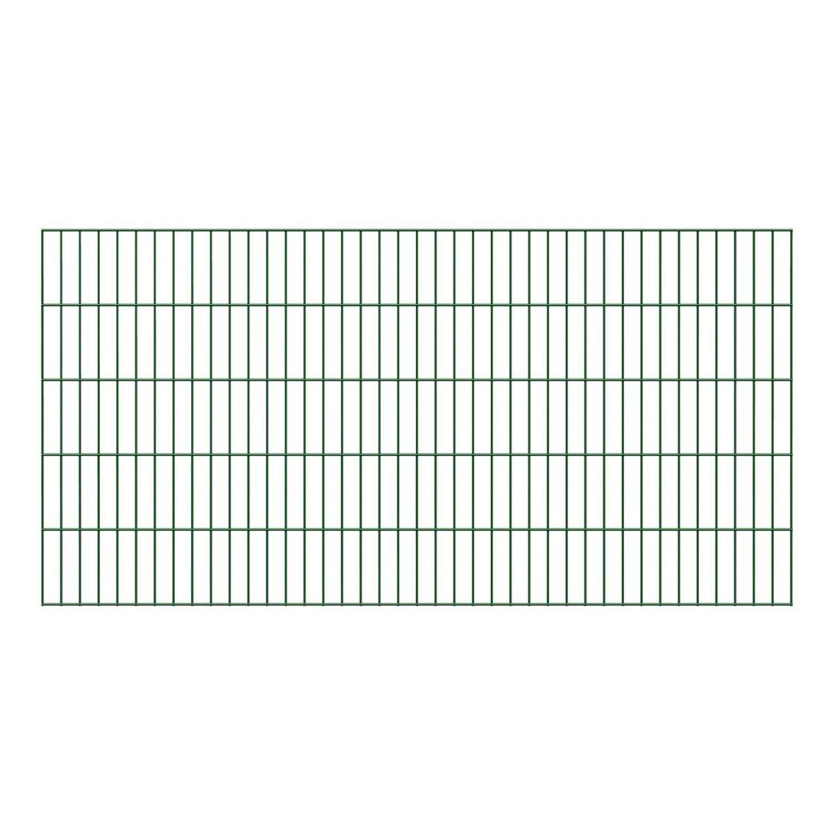 Durabil  Doppelstab Gittermatte-Zaunsystem 200 x 100 cm grün Bild 1