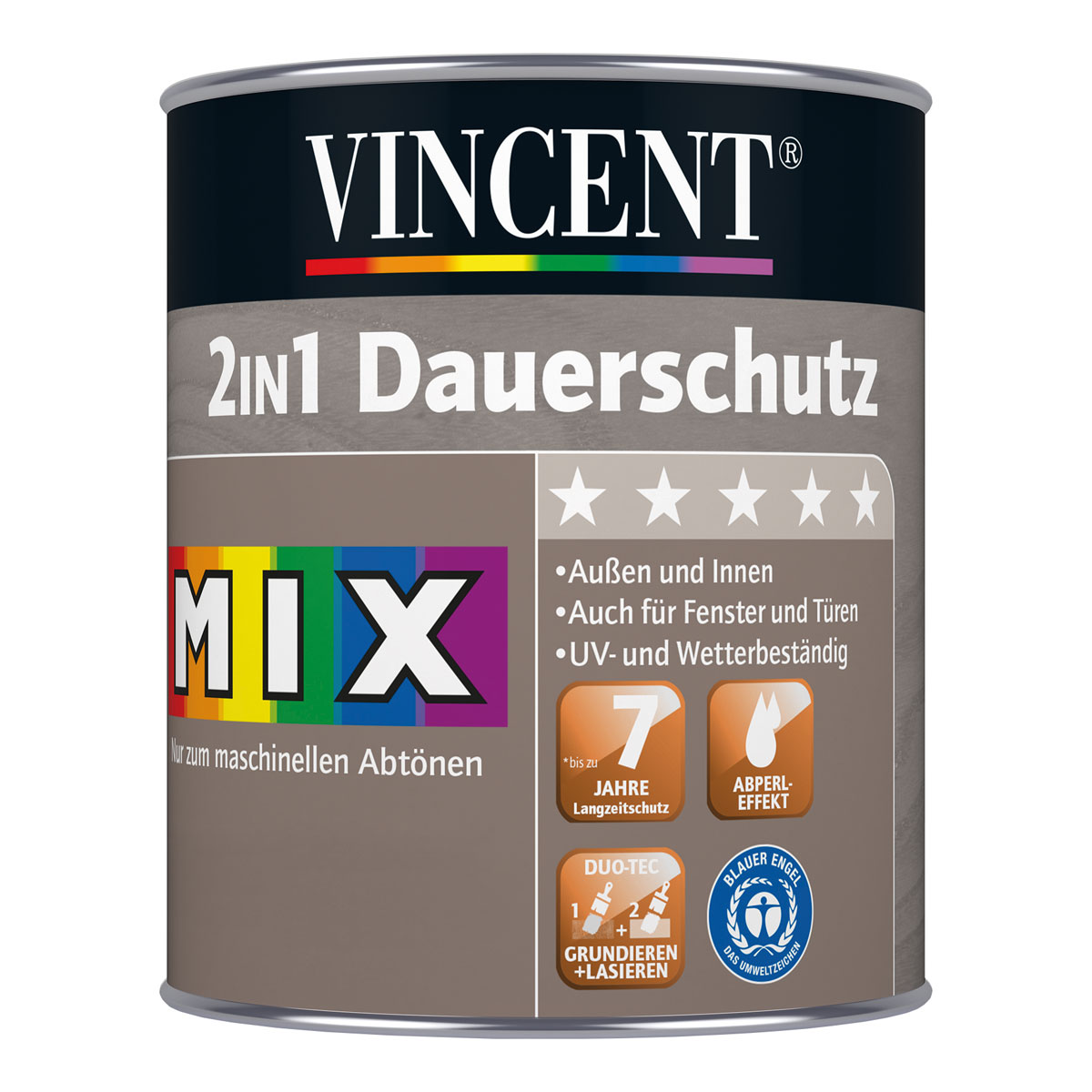 Vincent  Holzschutz 2in1 Dauerschutz MIX IT! 0,75 l