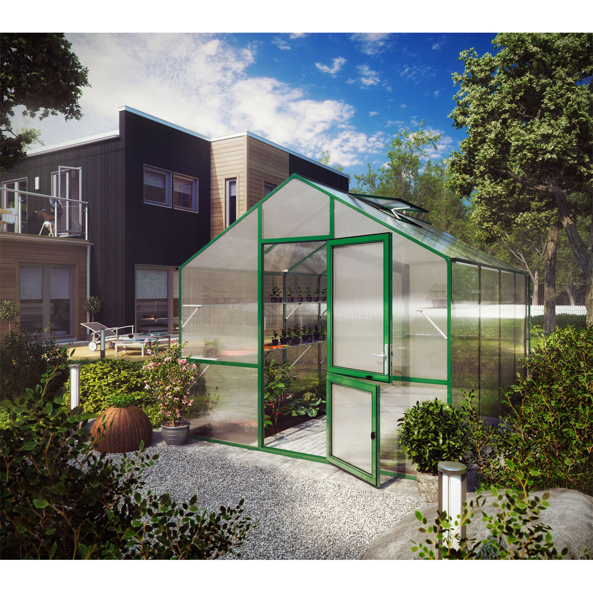 KGT Gewächshaus Lilie IV 12,75m² grün