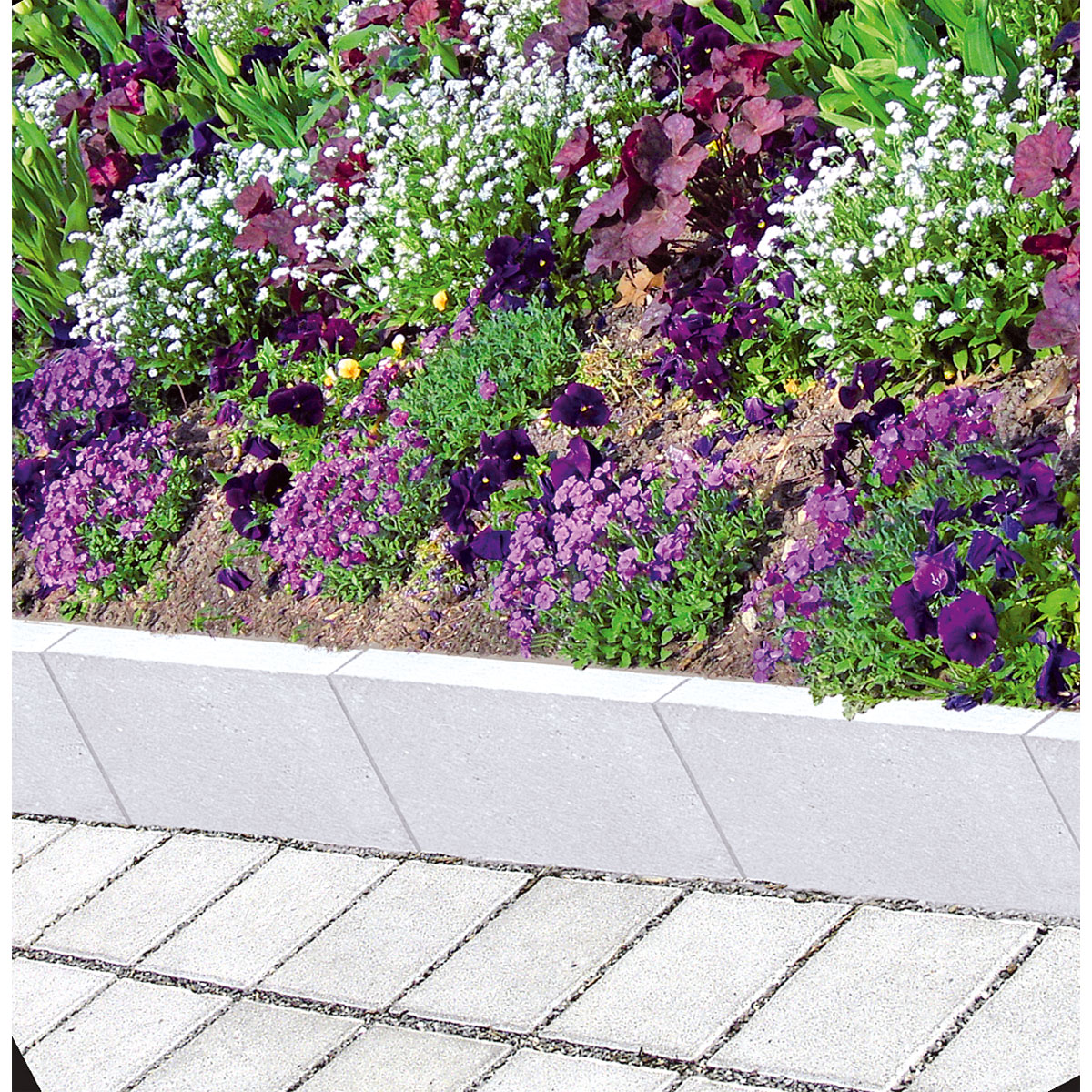 Lusit  Mini L-Stein Grau mit Fase 30 x 20 x 40 x 6 cm Bild 2