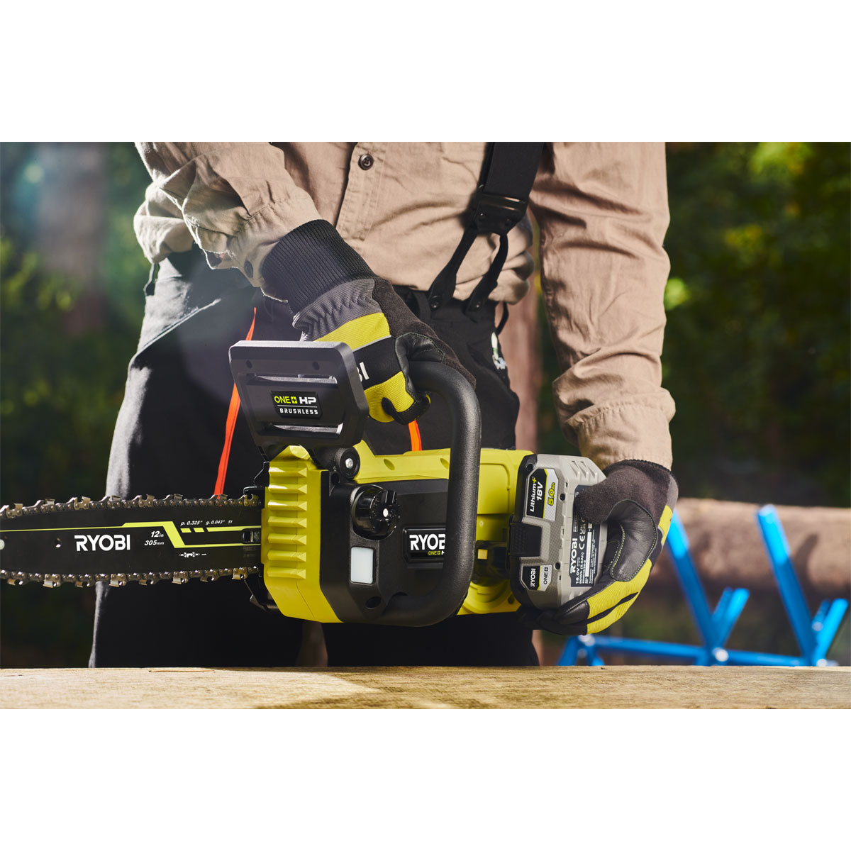 Ryobi  Akku-Kettensäge RY18CSX30A-0 Schwertlänge 30 cm Bild 6