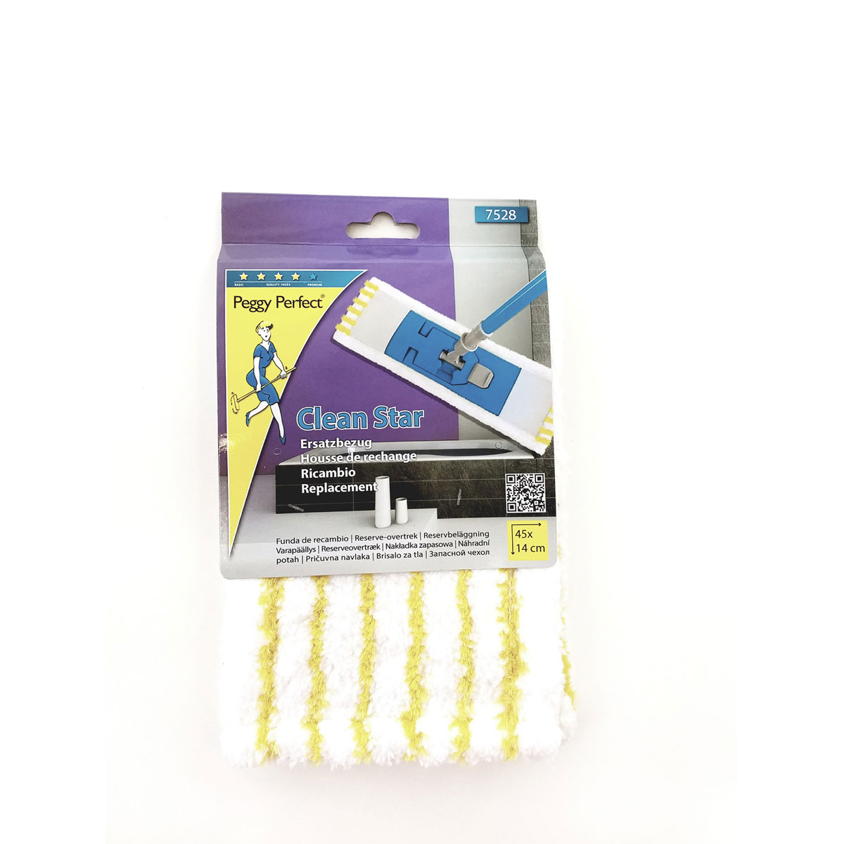 Peggy-Perfect Stein-Fliesenwischer Clean Star Ersatzbezug