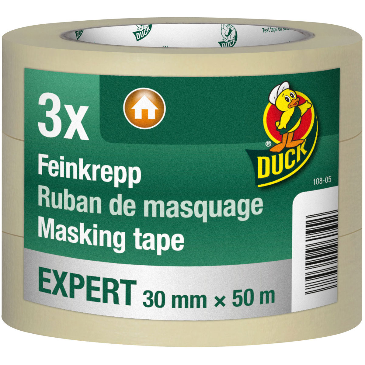 Duck Feinkrepp Expert 3 mm x 50 m 3 Stück