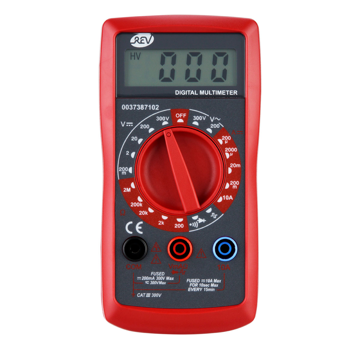 REV Ritter Vielfachmessgerät digital mit Signalgenerator schwarz/rot Bild 3