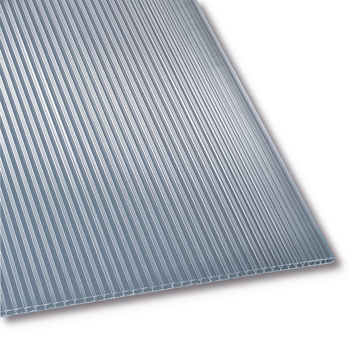 Hohlkammerplatte transparent 200 x 105 x 0,45 cm