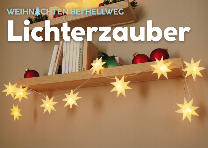Dekorierte Lichter an der Wand 