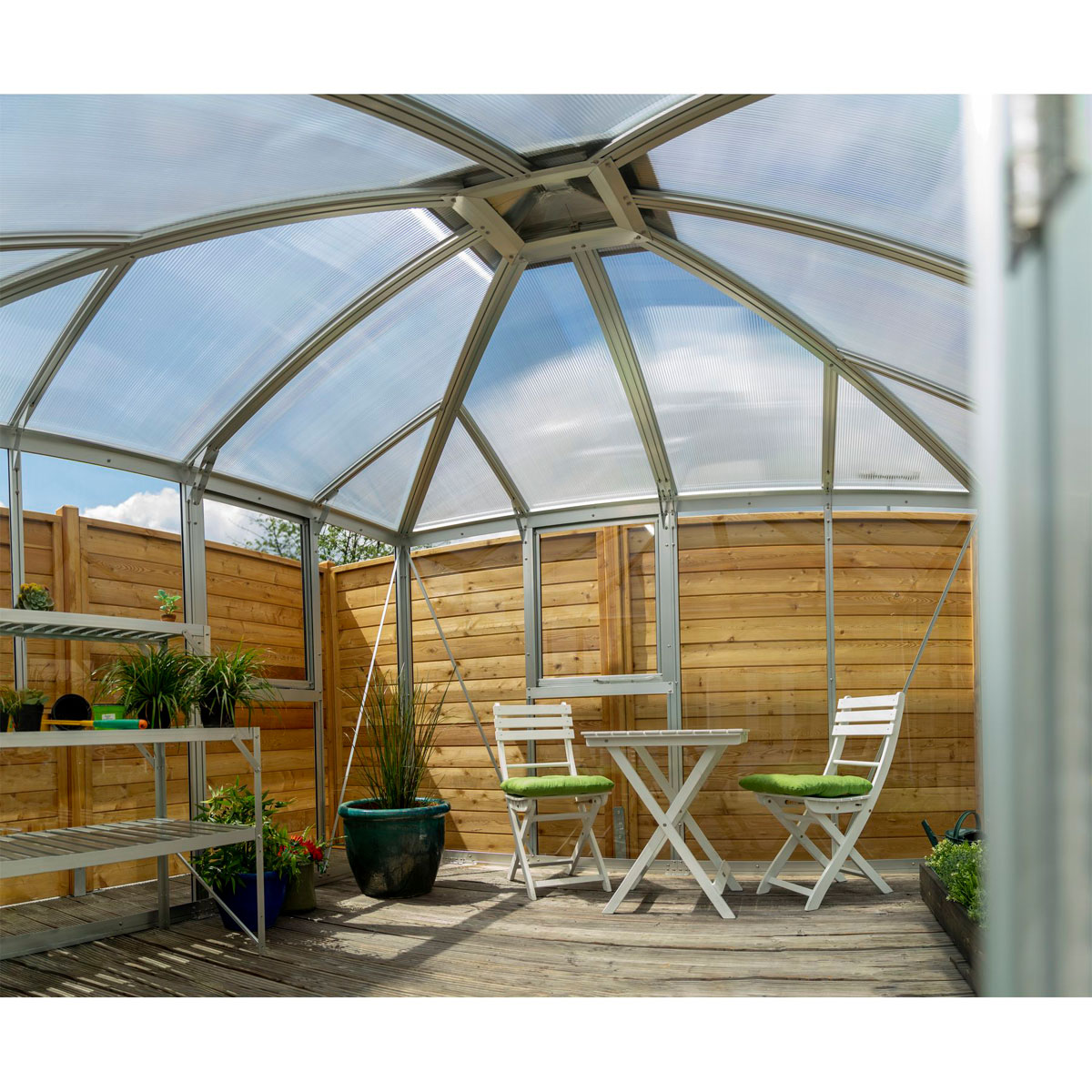Vitavia Gewächshaus Jack Roof 10m² silber Bild 3