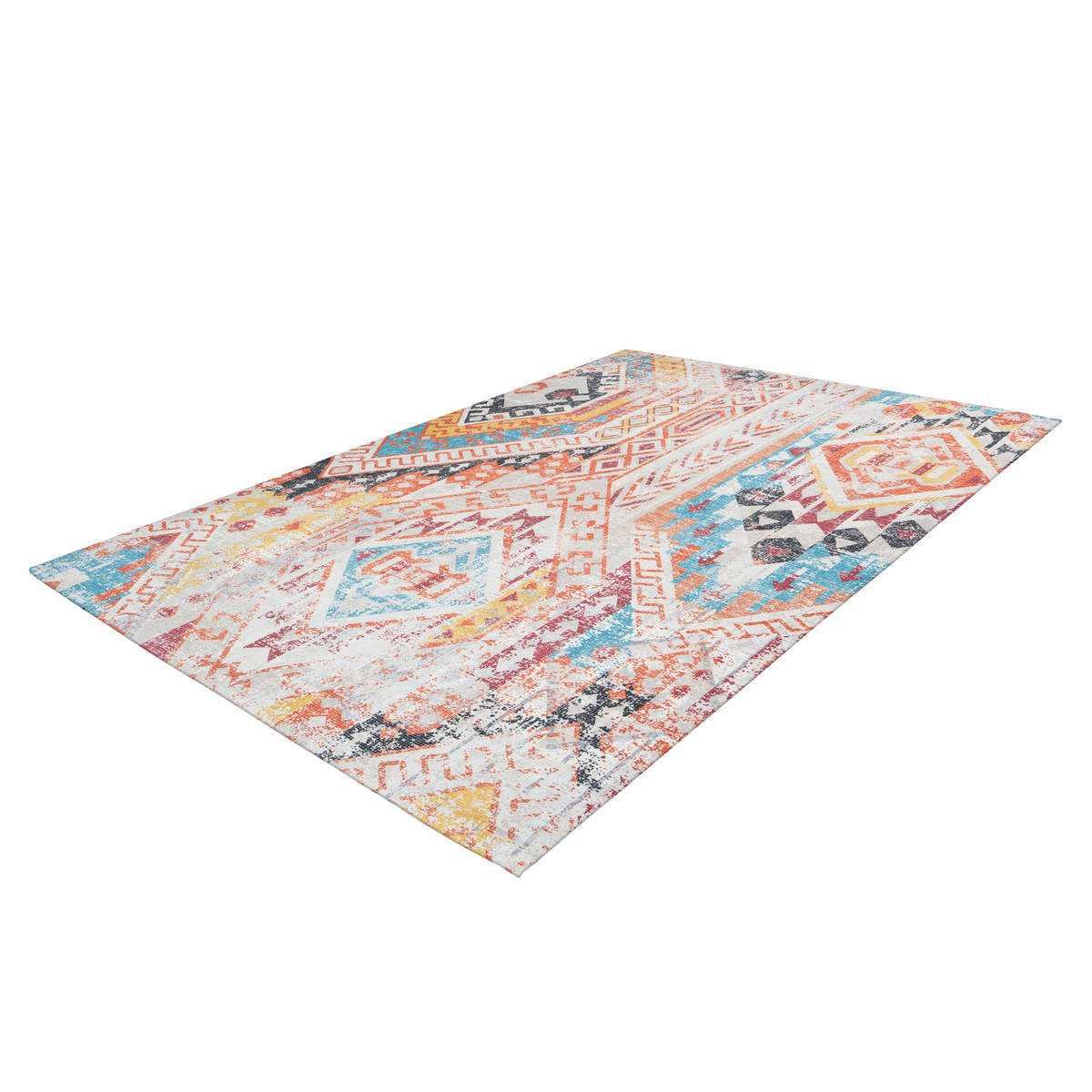 Flachflorteppich „Indiana 200“, multi/orange Bild 4