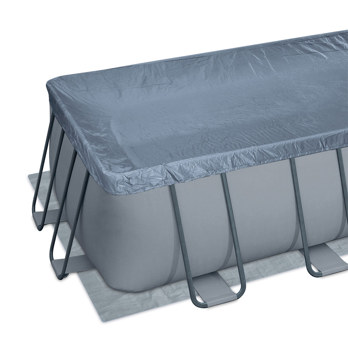 Summer Waves Elite Frame Pool 653x384x132cm Anthrazit Bild 5