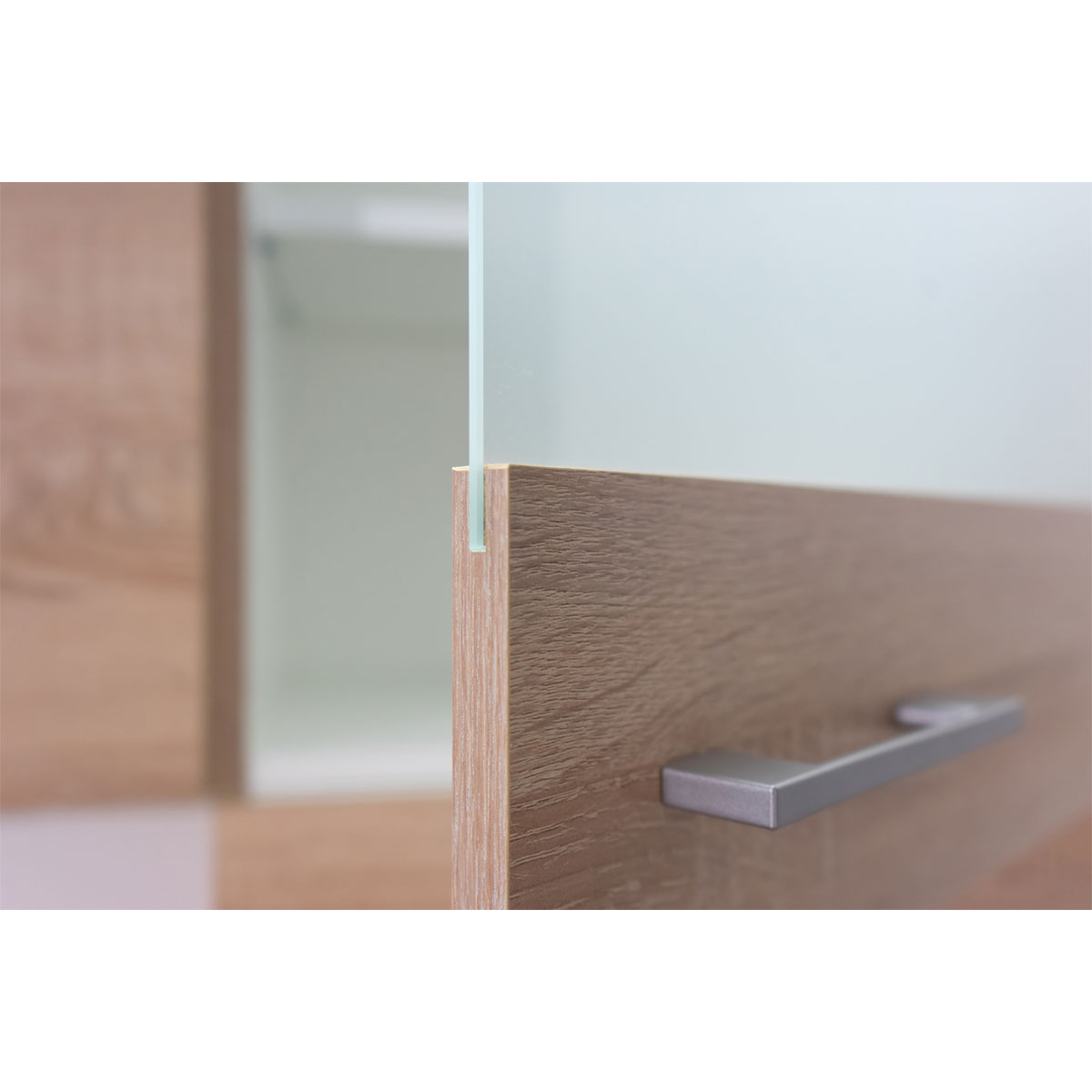 Flex-Well Küchen-Glasoberschrank „Samoa“, 50x54,8x32 cm, Sonoma Eicheoptik Bild 3