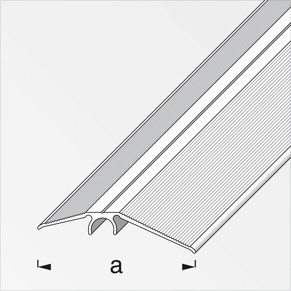 Alfer Niveauausgleichsprofil Clipstech 2m messing Bild 2