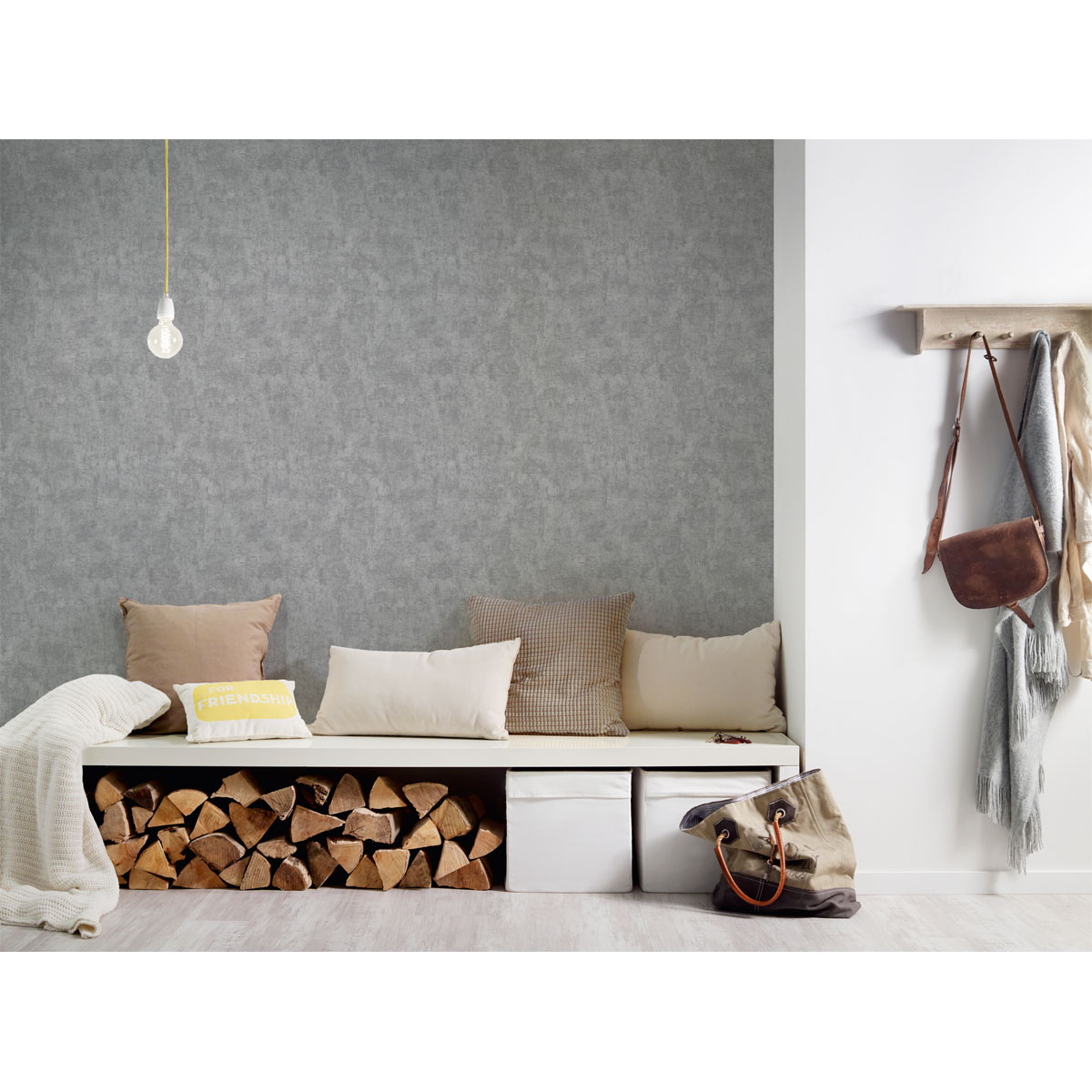 AS Creation Vliestapete „Elements Betonoptik“, dunkelgrau, 10,05 x 0,53 m Bild 5