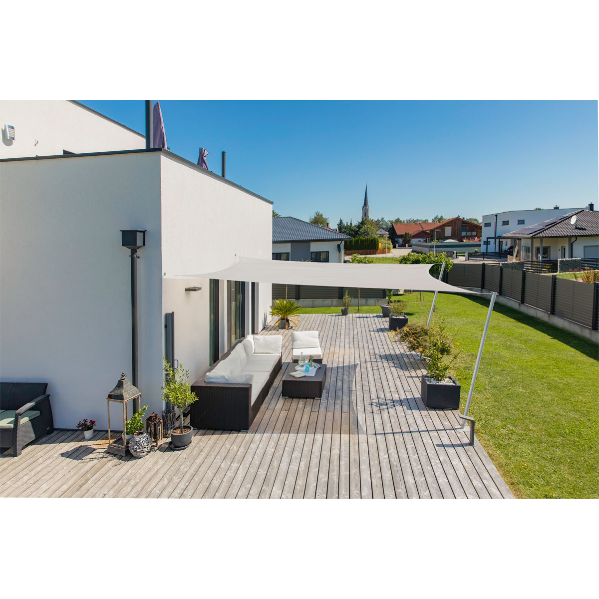 Rechteck-Segel Cannes 2 x 3 m grey Bild 3