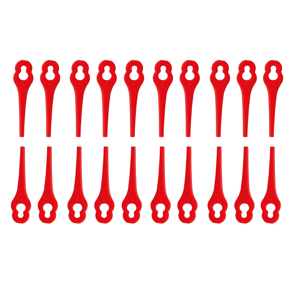 Wingart Ersatzmesser für Akku-Rasentrimmer WART 20 und RTA 20 20 Stück