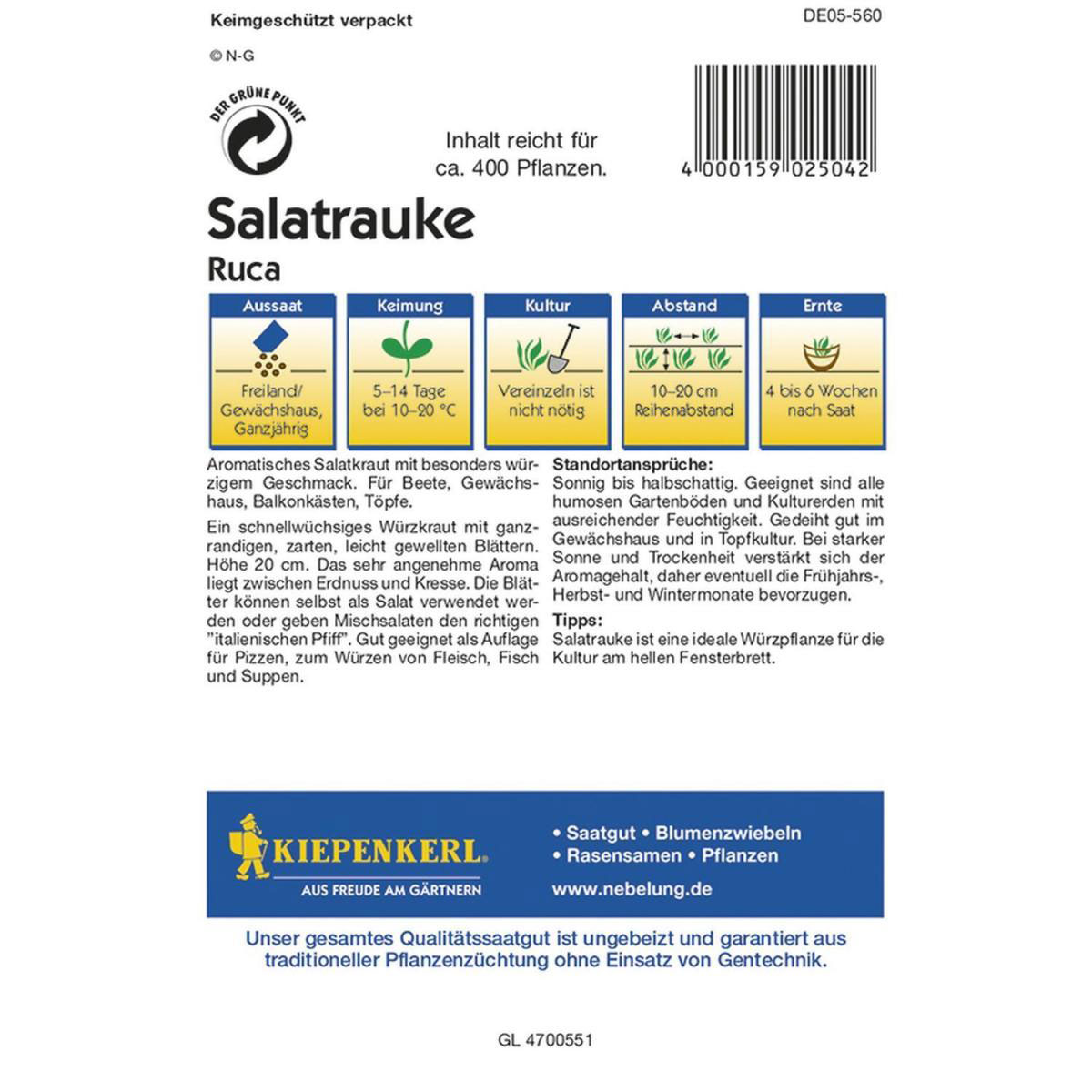 Kiepenkerl Salatrauke Ruca Profi-Line Bild 2