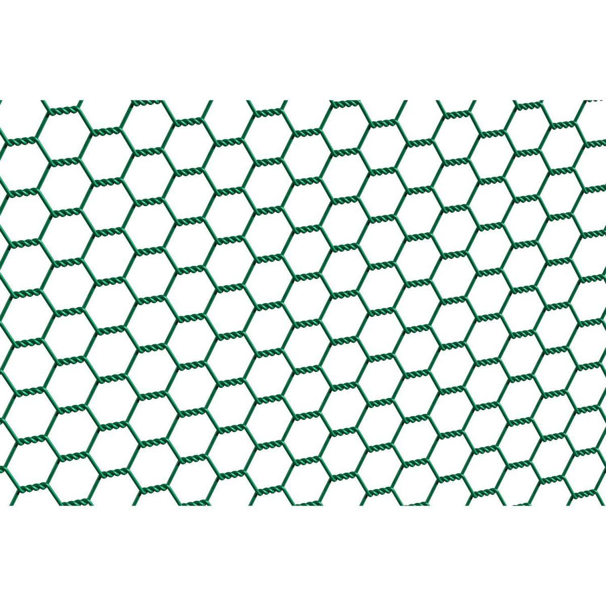Durabil Sechseckgeflecht grün Höhe 500 mm Länge 10 Meter Masche 25 x 25