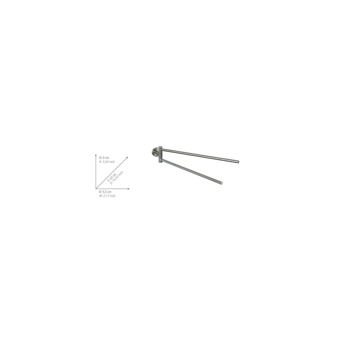 Wenko Handtuchhalter Bosio matt Bild 4