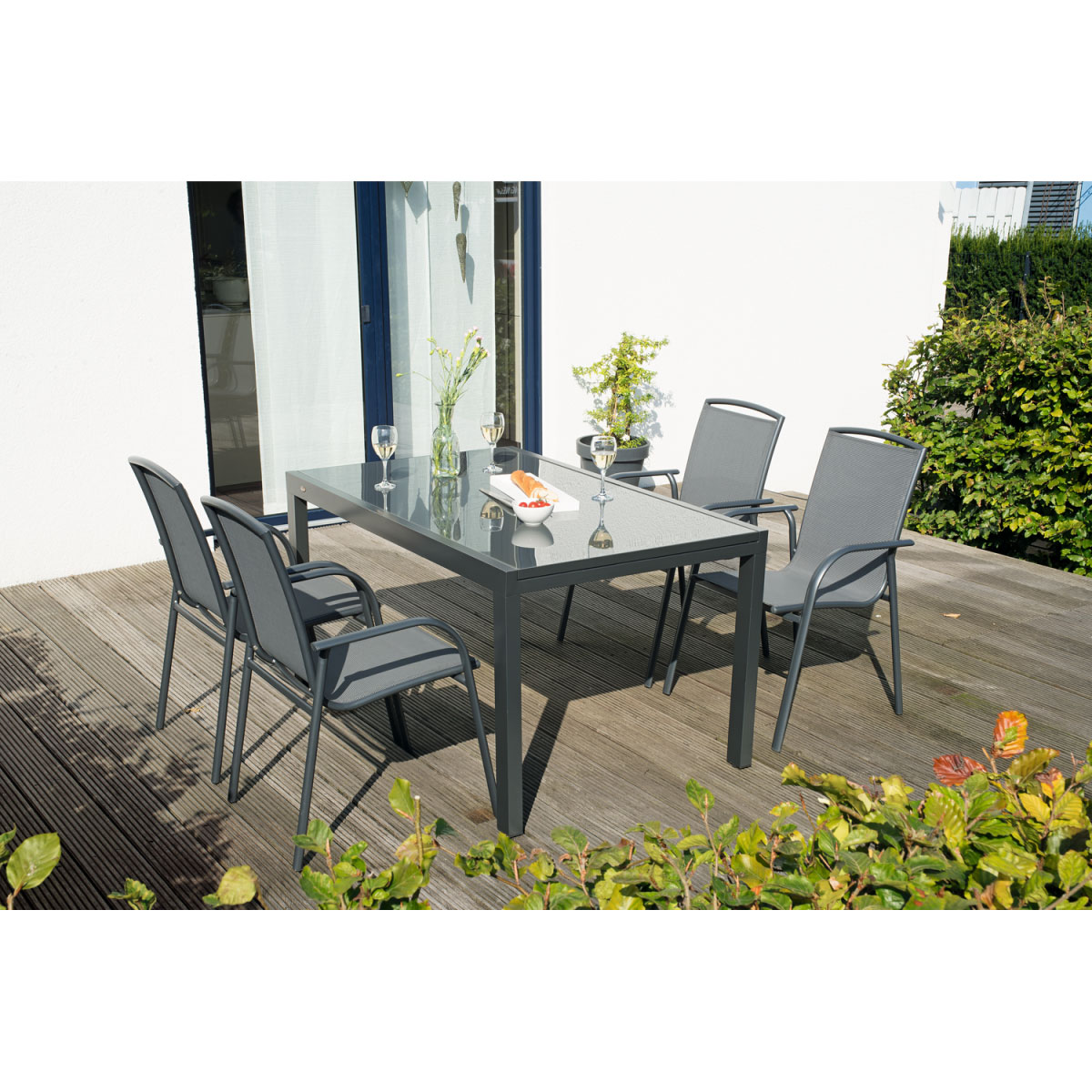 Haveson Stapelsessel Atlanta anthrazit Bild 2