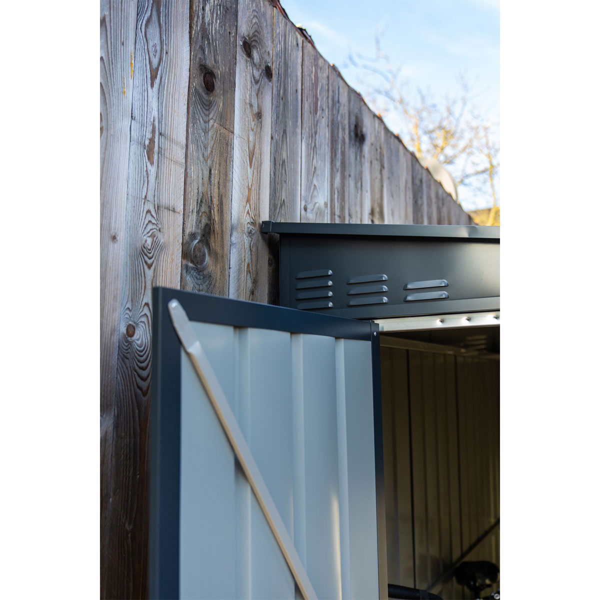 Globel Gerätehaus Lean To 3,4m² anthrazit Bild 7