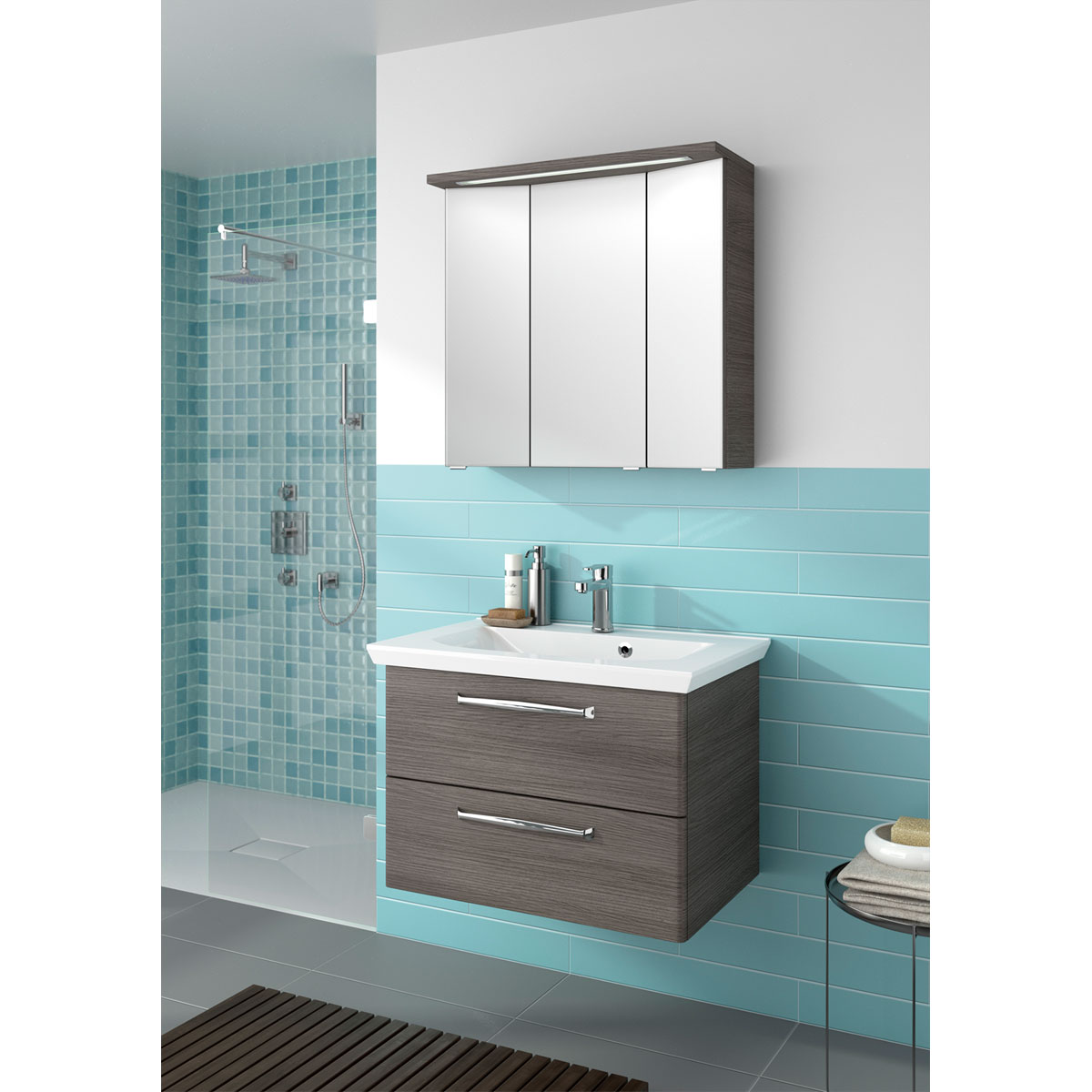 Pelipal Waschtischunterschrank Trentino grau Bild 2