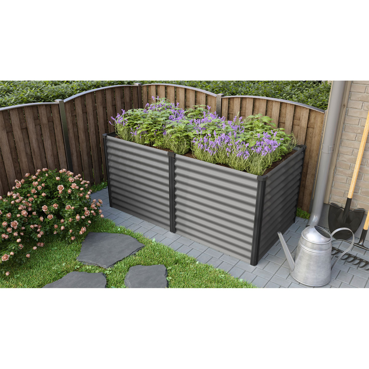 Vitavia  Hochbeet Meta granit/schwarz Bild 2