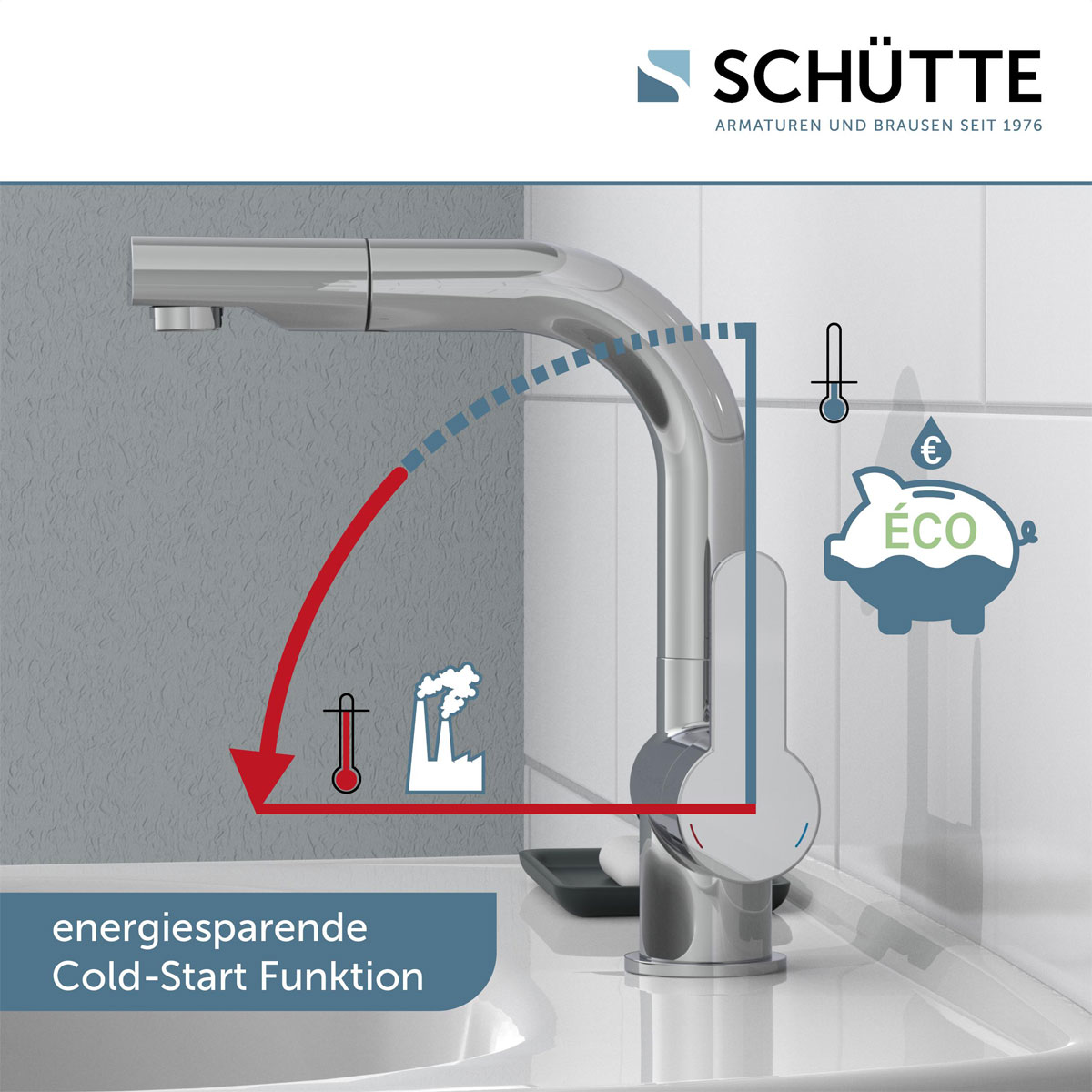 Schütte  Waschtischarmatur „London“ chrom  Bild 4