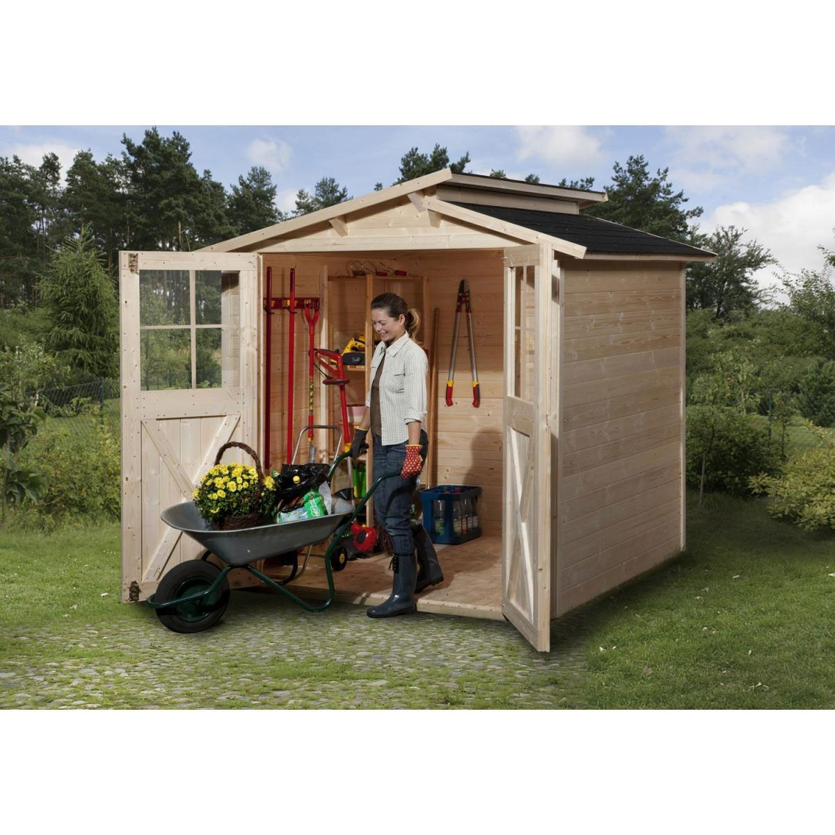 Weka Gartenhaus 323 Größe 2 254 x 194 x 221 cm Bild 2