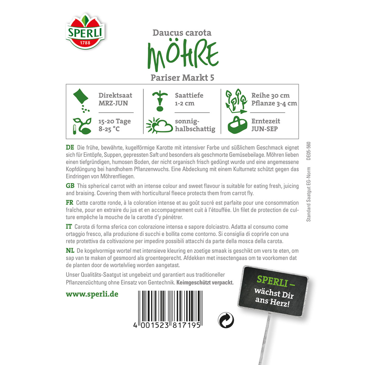 Sperli Möhren Pariser Markt 5 Bild 2
