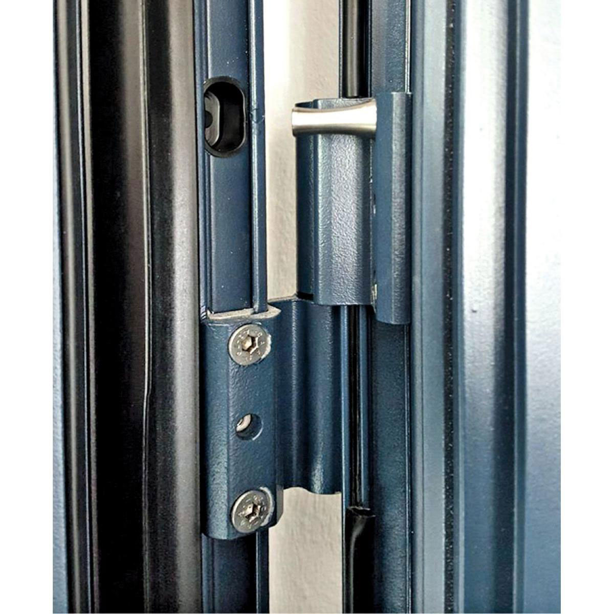 Aluminium-Sicherheitshaustür Rom Superior 60 mm weiß 110 x 210 cm Anschlag rechts inkl Griffset Bild 5